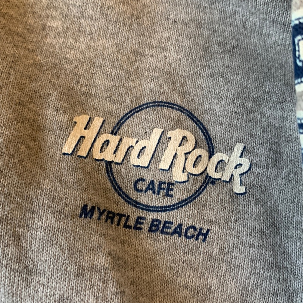 NWOT Hard Rock Cafe grey kids hoodie zip up sweatshirt